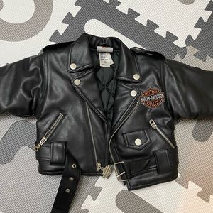 Harley division leather jacket toddler 18months